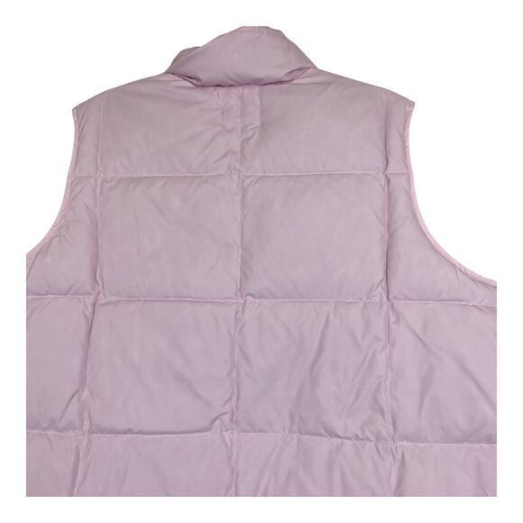Lands End Vest Womens 2X 20W 22W Pink Down Puffer Quilted Sleeveless Winter Warm - Picture 4 of 13